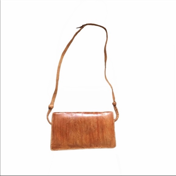 Vintage 60s Leather Bag Snakeskin - Picture 3 of 8